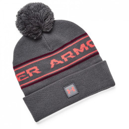 Under Armour Halftime Pom Beanie férfi téli sapka szürke