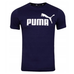 Puma ESS Logo Tee férfi póló sötétkék Blue