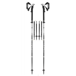 Leki Micro Vario Carbon Strong túrabot fekete BlackLightanthraciteWhite