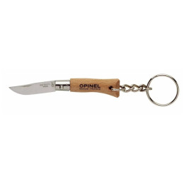 Opinel N°02 Inox kulcstartó természetes
