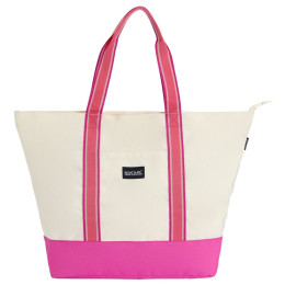 Regatta Boulder Beach Bag strandtáska fehér/rózsaszín Light Vanilla Rose Violet