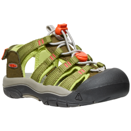 Keen Newport Boundless Ch gyerek szandál világoszöld dark olive/scarlet ibis