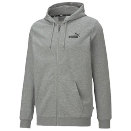 Puma ESS Small Logo FZ Hoodie TR férfi pulóver szürke/fehér gray