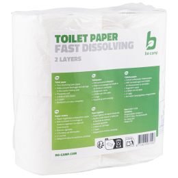 Bo-Camp Toilet paper 4 rolls toalett papír fehér