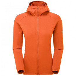 Montane Protium Hoodie női funkcionális pulóver narancs TIGERLILY