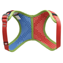 Gyerek mellbekötő Ocún Webee Chest Kid piros/zöld