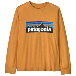 Patagonia K's L/S P-6 Logo T-Shirt - Dried Mango gyerek póló narancs Dried Mango