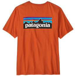 Patagonia P-6 Logo T-Shirt férfi póló narancs Coal Orange