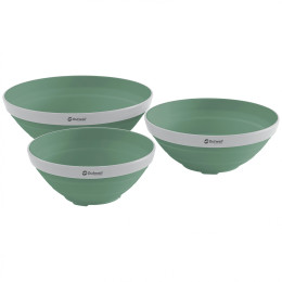 Outwell Collaps Bowl Set tálkészlet sötétzöld