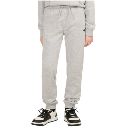 4F Trousers Cas M1828 Cold Light Grey Melange gyerek melegítő szürke Cold Light Grey Melange
