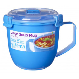 Bögre Sistema Microwave Large Soup Mug Color kék