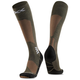 X-Socks Ski Discover Merino Otc térdzokni sárga SAND/DARK SAND