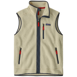 Patagonia Men's Retro Pile Fleece Vest férfi mellény bézs Pelican w/Smolder Blue