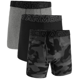 Under Armour Perf Tech Nov 6in férfi boxer fekete Black Neo Camo / Black / Castlerock Heather