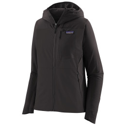 Patagonia R1 CrossStrata Hoody női softshell kabát fekete Black