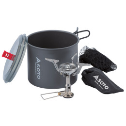 Túrafőző és edény Soto Amicus without igniter + New River Pot Combo ezüst