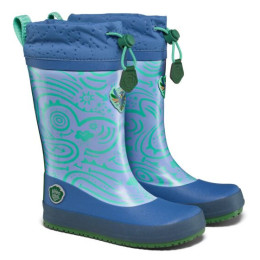 Affenzahn Rainboot Vegan Puddly Bird of Paradise gyerek gumicsizma kék/narancs Bird of Paradise