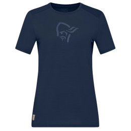 Norrona femund equaliser merino T-shirt női póló sötétkék Indigo Night