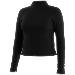 Smartwool Women's Active Merino Movement Mock Neck női funkcionális felső fekete Black