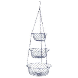 Bo-Camp Hanging baskets 3-level rendszerező kék metal blue