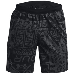 Under Armour Destroy All Miles Short férfi rövidnadrág fekete Black / Black / Reflective