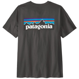 Patagonia P-6 Logo T-Shirt férfi póló fekete Ink Black
