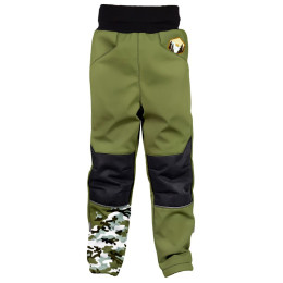 WAMU Khaki gyerek softshell nadrág khaki KHAKI
