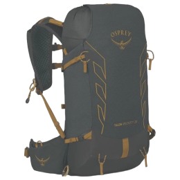 Osprey Talon Velocity 20 túrahátizsák fekete/sárga dark charcoal/tumbleweed yellw