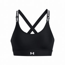Under Armour Infinity Mid 2.0 Bra melltartó fekete/fehér Black/White