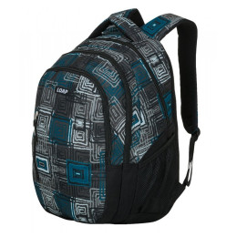 Városi hátizsák Loap Lian fekete/kék