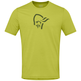 Norrona femund equaliser merino T-shirt férfi póló arany Golden Lime