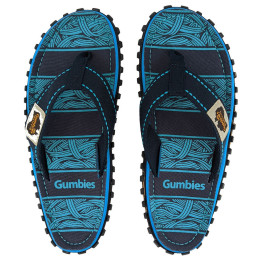 Gumbies Islander Navy Waves flip-flop k é k
