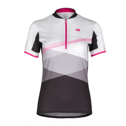 Női kerékpáros dressz Etape Liv bílá/růžová