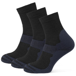 Zulu Merino Allseason 3-pack zokni fekete/szürke black/grey