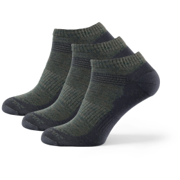 Zulu Merino Summer 3-pack zokni zöld dark green