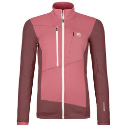 Ortovox Fleece Grid Jacket W női funkcionális pulóver rózsaszín mountain rose