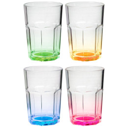 4 db-os pohárkészlet Brunner Octoglass Color Set kék/lila