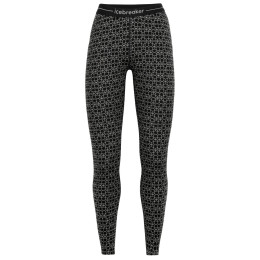 Icebreaker 250 Vertex Leggings Alpine Geo női leggings fekete/fehér