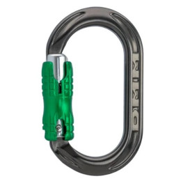DMM A537 XSRE Locksafe segéd karabiner szürke Titanium/Green