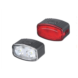 Solight Újratölthető kerékpáros lámpaszett 160 lm első/hátsó lámpa