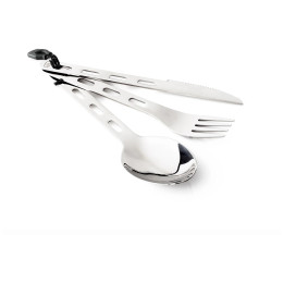 GSI Outdoors Glacier Stainless 3 Pc. Ring Cutlery evőeszköz