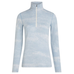 Icebreaker Women M 260 Tech Vertex LS HZ Chillwave női funkcionális felső kék/fehér Snow/Zincblue/J