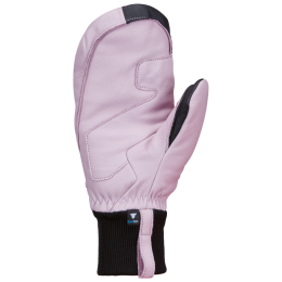 SnowLife SMitten Leather W´s női egyujjas síkesztyű rózsaszín rose