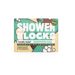 Totally Solid Solid Shower Gel EO Range - Cedarwood & Eucalyptus tusfürdő kék