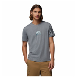Columbia Parsons Point™ SS Graphic Tee férfi póló szürke City Grey Heather, Pointed Peaks