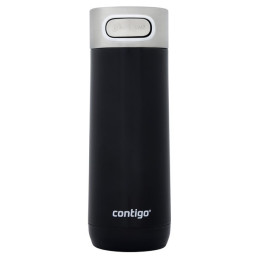 Contigo Luxe 470ml thermo bögre fekete/ezüst licorice
