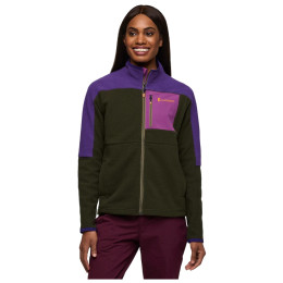 Cotopaxi Abrazo Fleece Full-Zip Jacket női pulóver lila/zöld Black Violet and Woods