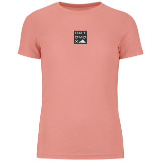 Ortovox 185 Merino Square T-shirt Women's női póló rózsaszín Bloom