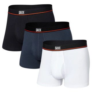 Saxx Non-Stop Stretch Cotton Trunk 3Pk férfi boxer fekete/fehér