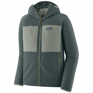 Patagonia R2 TechFace Hoody férfi softshell kabát zöld